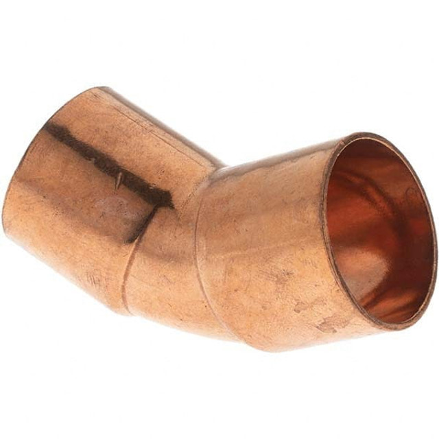 Value Collection BDNA-15795 Wrot Copper Pipe 45 ° Elbow: 1" Fitting, C x C