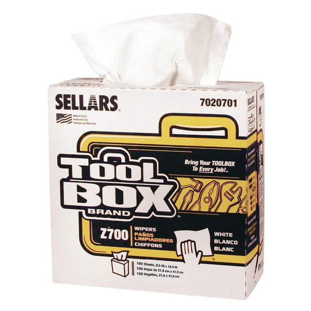 Sellars 7020701 Cleaning Wipes: Dry, 100 Sheet/Pack,