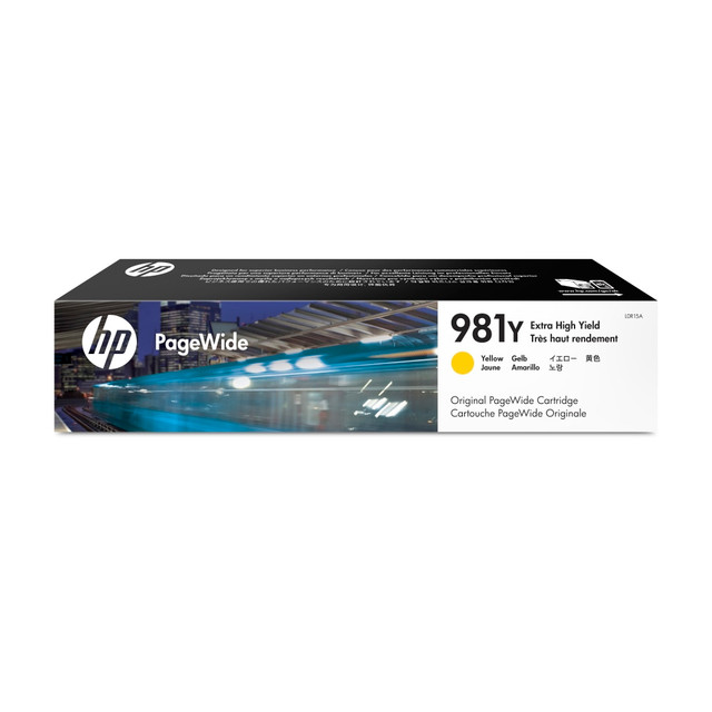 HP INC. L0R15A HP 981Y PageWide Yellow Extra-High-Yield Cartridge, L0R15A