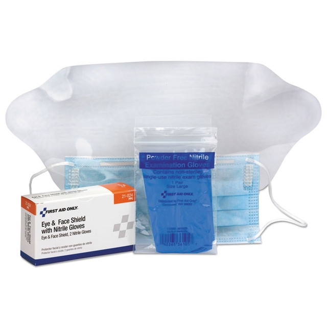 FIRST AID ONLY, INC. 21024 Refill for SmartCompliance General Business Cabinet, Eye and Face Shield, Gloves