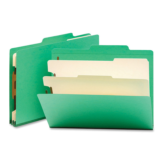 SMEAD MFG CO 14002 Smead Top-Tab Color Classification Folders, Letter Size, 2in Expansion, 2 Dividers, Green, Box Of 10 SMEAD MFG CO 14002 Smead Top-Tab Color Classification Folders, Letter Size, 2in Expansion, 2 Dividers, Green, Box Of 10