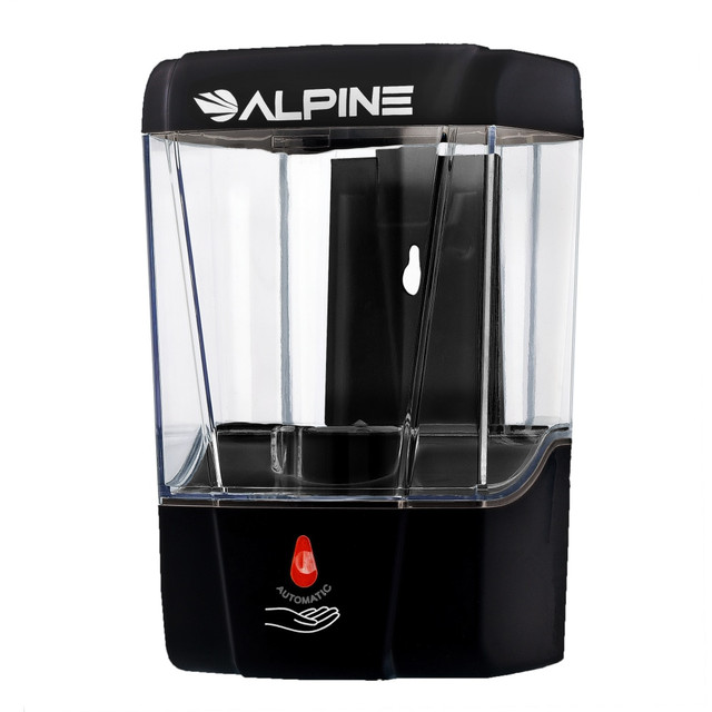 ADIR CORP. 432-1-BLK Alpine Automatic Gel Hand Sanitizer Dispenser, 7inH x 4-5/8inW x 4inD, Black