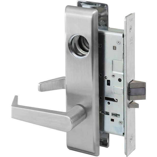 Yale 085334 Lockset: Use with 1-3/4 to 2-1/8" Thick Doors, Satin Chrome Finish