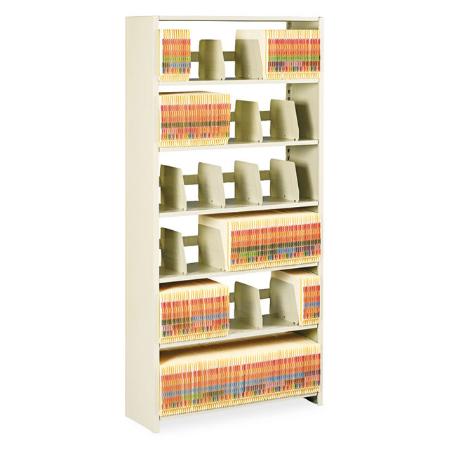 TENNSCO 1276PCSD Snap-Together Steel Six-Shelf Closed Starter Set, 36w x 12d x 76h, Sand