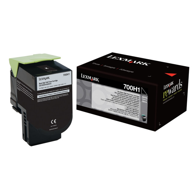 LEXMARK INTERNATIONAL, INC. 70C0H10 Lexmark 70C0H10 Black High Yield Toner Cartridge