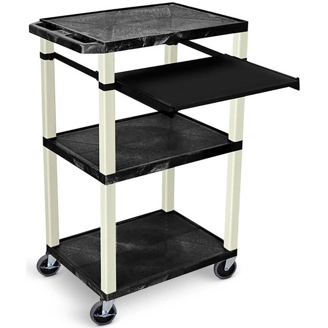 Luxor UCPL1PSE-P Carts; Cart Type: Utility Cart ; Caster Type: Stem Caster ; Caster Configuration: Swivel with Brake ; Caster Mount Type: Replaceable ; Brake Type: Wheel Brake ; Assembly: Assembly Required