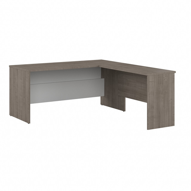 BESTAR INC. Bestar 152855-000144  Ridgeley 65inW L-Shaped Corner Desk, Silver Maple/Pure White