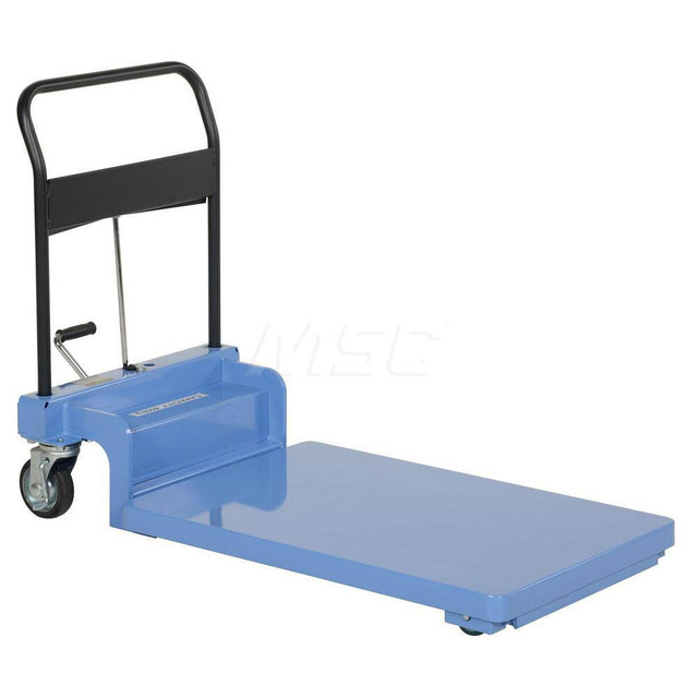 Vestil CART-900-LP Mobile Hand Lift Table: 900 lb Capacity, 23-3/4" Platform Width, 35-5/8" Platform Length