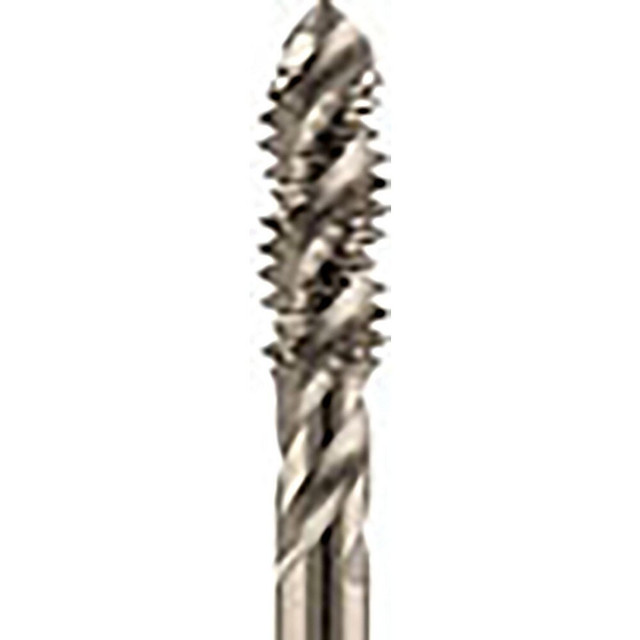 Yamawa SS042M5NEB-TICN Spiral Flute Tap:  M42x1,  Metric,  4 Flute,  2-1/2,  2B Class of Fit,  Vanadium High-Speed Steel,  TiCN Finish