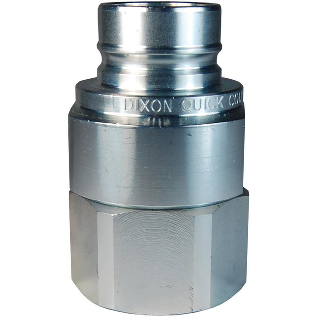 Dixon Valve & Coupling V6F6-E Hydraulic Hose Fittings & Couplings; Type: V-Series Unvalved Female Plug ; Fitting Type: Female Plug ; Hose Inside Diameter (Decimal Inch): 0.7500 ; Hose Size: 3/4 ; Material: Steel ; Thread Type: NPTF