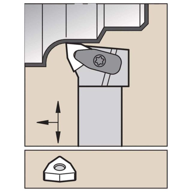 Widia 5696759 Indexable Turning Toolholders; Toolholder Style: DWLNR ; Hand of Holder: Right Hand ; Lead Angle: 95.000 ; Insert Compatibility: WN..0604.. ; Insert Holding Method: Clamp ; Shank Width (mm): 25.00