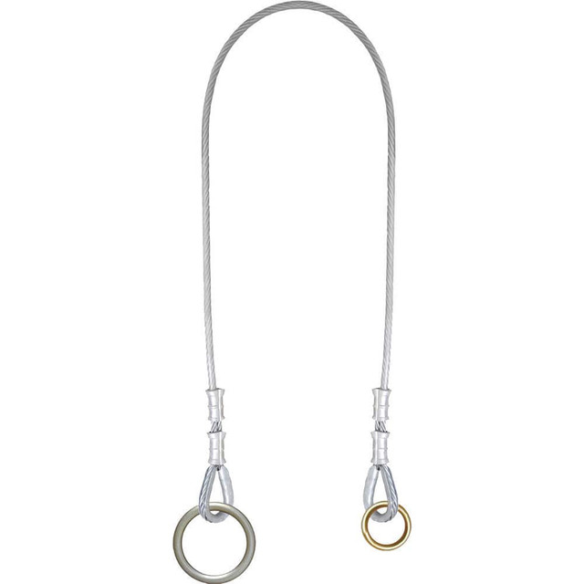 Safe Keeper FAP3408(4FT)-SK Anchors, Grips & Straps; Product Type: Anchor Sling ; Material: Vinyl Coated Galvanized Steel Cable ; Color: Silver ; Connection Type: O-Ring ; Standards: ANSI Z359.18; OSHA ; Temporary/Permanent: Temporary