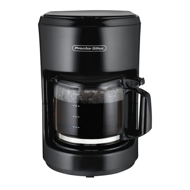 HAMILTON BEACH BRANDS INC. 995114402M Proctor Silex 10-Cup Automatic Coffee Maker, Black HAMILTON BEACH BRANDS INC. 995114402M Proctor Silex 10-Cup Automatic Coffee Maker, Black