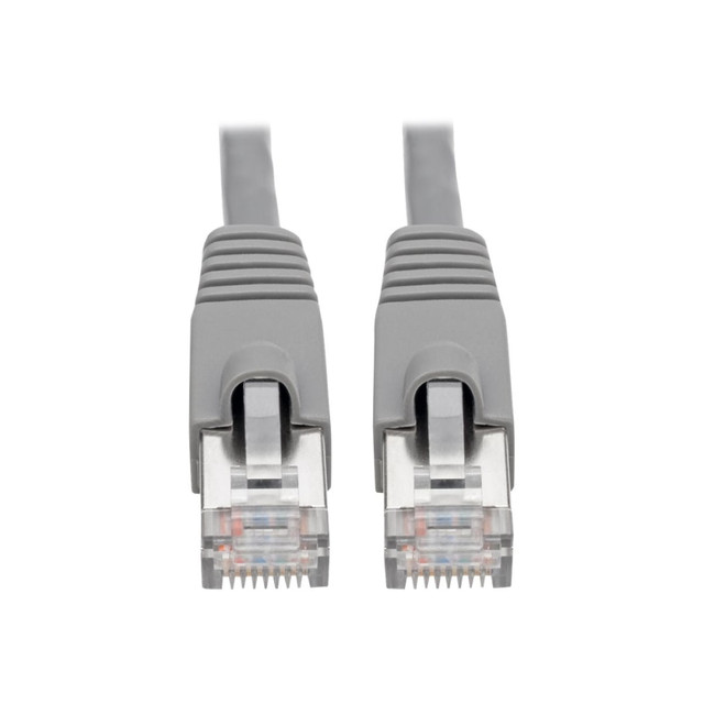 TRIPP LITE N262-007-GY  Cat6a Snagless Shielded STP Network Patch Cable 10G Certified, PoE, Gray RJ45 M/M 7ft 7ft - 1.25 GB/s - Patch Cable - 7 ft - 1 x RJ-45 Male Network - 1 x RJ-45 Male Network - Shielding - Gray