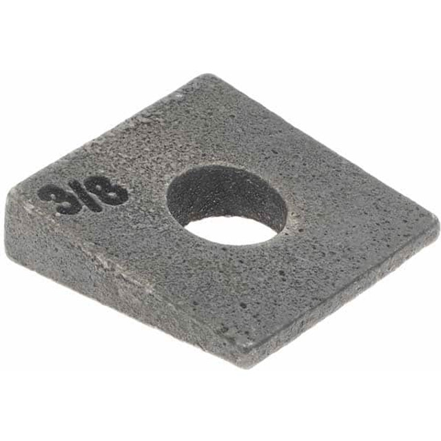 Value Collection MP32792 Beveled Square Washers; Material: Iron ; Minimum Thickness (Inch): 5/32 ; Bolt Size (Inch): 3/8 ; Inside Diameter (Inch): 7/16