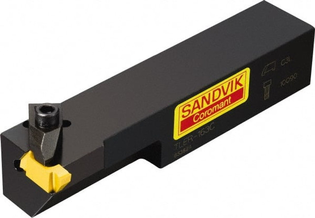 Sandvik Coromant 5752975 Indexable Grooving Toolholder: TLER-163C, Internal or External, Right Hand