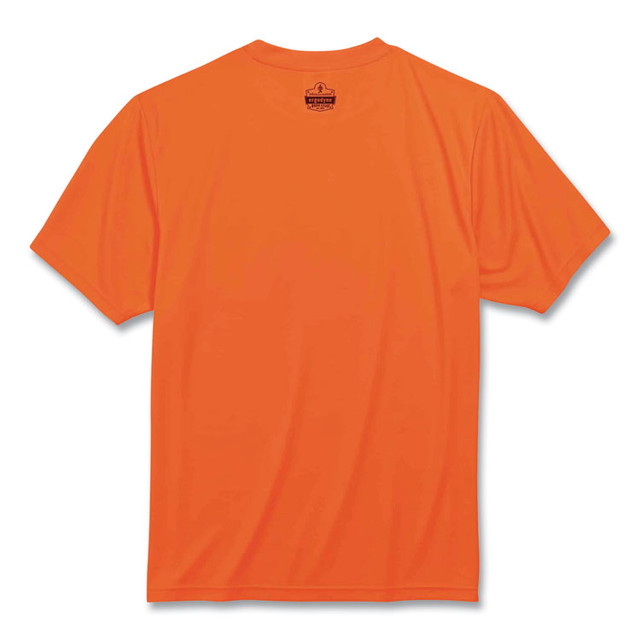 TENACIOUS HOLDINGS, INC. ergodyne® 21568 GloWear 8089 Non-Certified Hi-Vis T-Shirt, Polyester, 4X-Large, Orange