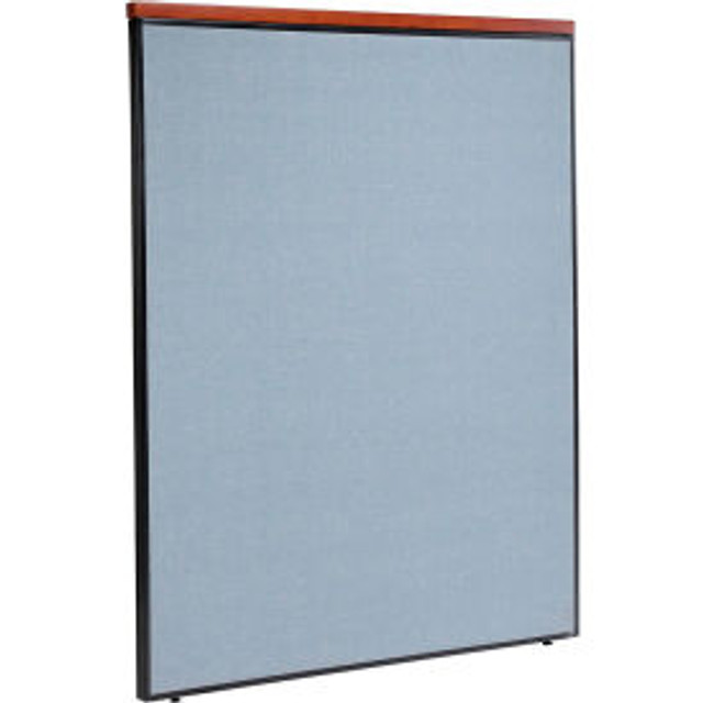 Global Industrial Interion® Deluxe Office Partition Panel 60-1/4""W x 73-1/2""H Blue p/n 277533BL