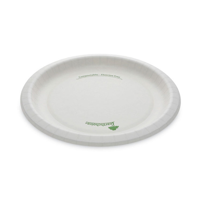 PACTIV EVERGREEN CORPORATION PSP10EC EarthChoice Pressware Compostable Dinnerware, Plate, Paper, 10" dia, White, 300/Carton