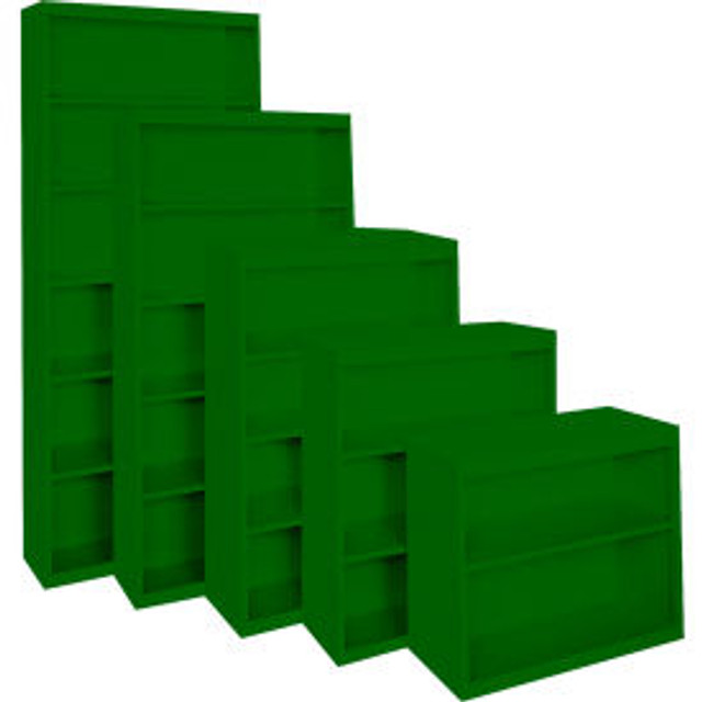 STEEL CABINETS USA INC Steel Cabinets USA All-Welded Bookcase 36""Wx13""Dx30""H Leaf Green p/n BCA-363013-L-GRN