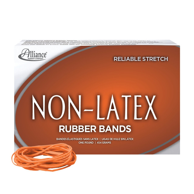 ALLIANCE RUBBER CO 37196 Alliance Rubber Sterling Rubber Bands, No. 19, 1 lb, Box Of 1,750