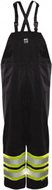 Viking 6323PB-XXXXL Bib Overalls: Size 4XL, Black, Polyester