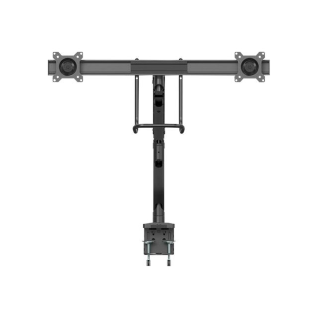 STARTECH.COM ARMSLMBARDUO  Desk Mount Dual Monitor Arm - Ergonomic VESA Mount 32in (17.6lb) Displays - Crossbar Handle for Full Motion - C-Clamp/Grommet