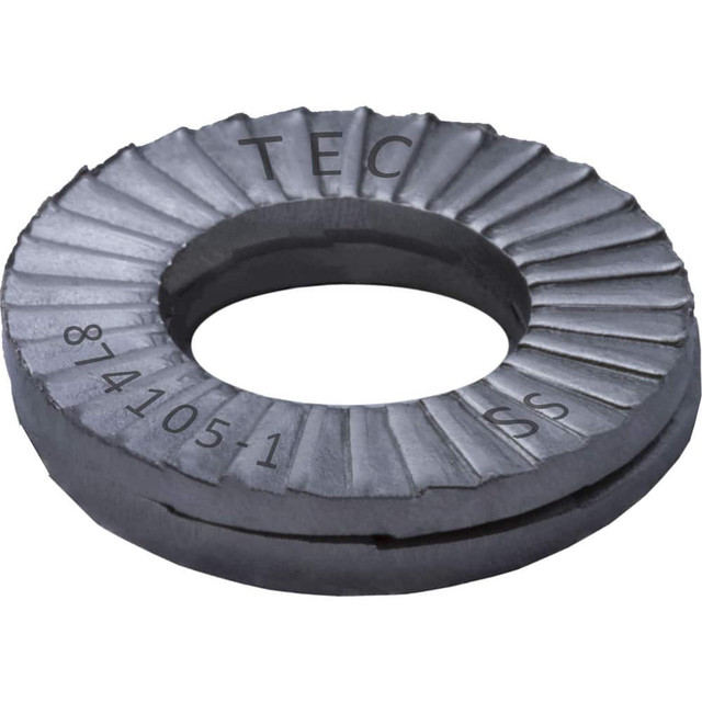 TEC Series TEC-1LDSS-50 Wedge Lock Washer: 1.909" OD, 1.098" ID, Stainless Steel, 316L, Uncoated