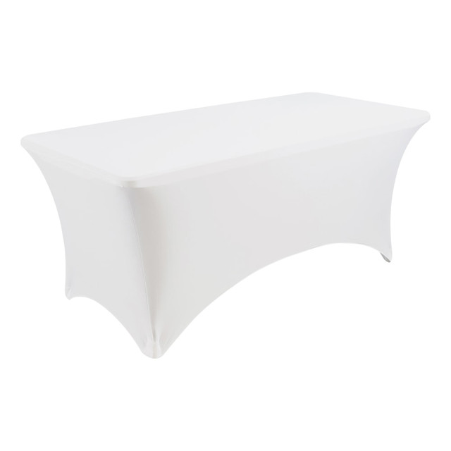 ICEBERG ENTERPRISES LLC ICE16523 Iceberg Stretch Fabric Table Cloth, 72in x 30in, White ICEBERG ENTERPRISES LLC ICE16523 Iceberg Stretch Fabric Table Cloth, 72in x 30in, White