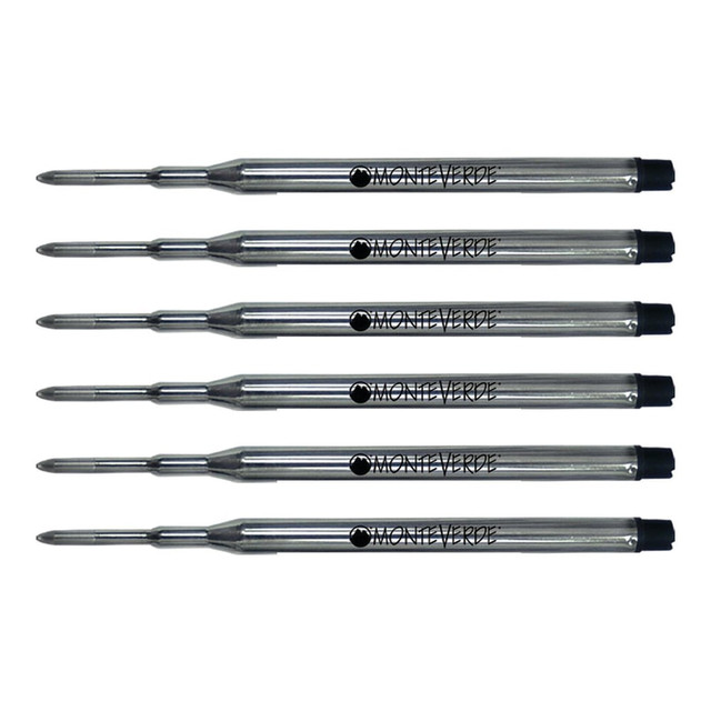 YAFA A PEN COMPANY S133GN Monteverde Ballpoint Refills For Sheaffer Ballpoint Pens, Medium Point, 0.7 mm, Green, Pack Of 6 Refills YAFA A PEN COMPANY S133GN Monteverde Ballpoint Refills For Sheaffer Ballpoint Pens, Medium Point, 0.7 mm, Green, Pack Of 6 Refills