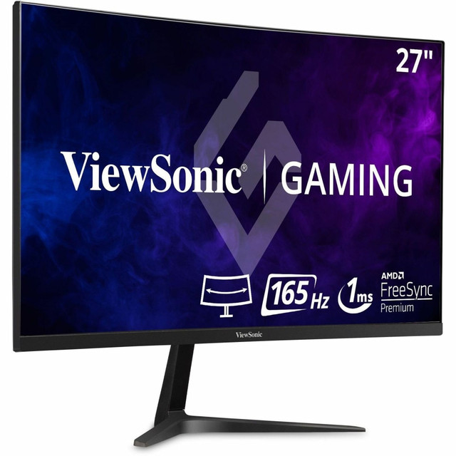 ViewSonic VX2718-2KPC-MHD 27 Inch Curved 1440p 1ms 180Hz Gaming Monitor with FreeSync Premium, Eye Care, HDMI and Display Port  CURVED DESIGN: 27 Inch QHD (2560x1440p) 1500R curved gaming monitor with thin bezelsMAXIMIZED GAMEPLAY: 180Hz refresh rate and 1ms MPRT response time (with DisplayPort) for ultimate gaming experienceULTRA-SMOOTH GAMING: FreeSync Premium technology enables fluid and tear-free gameplayENHANCED VIEWING COMFORT: Flicker-Free technology and Blue Light Filter for reduced eye fatigueGAME ON: An arsenal of pre-set customizable visual modes keeps you ready for any FPS, RTS, or MOBA gamesFLEXIBLE CONNECTIVITY: The VX2718-2KPC-MHD supports laptops, PCs, and Macs with HDMI and DisplayPort inputs
