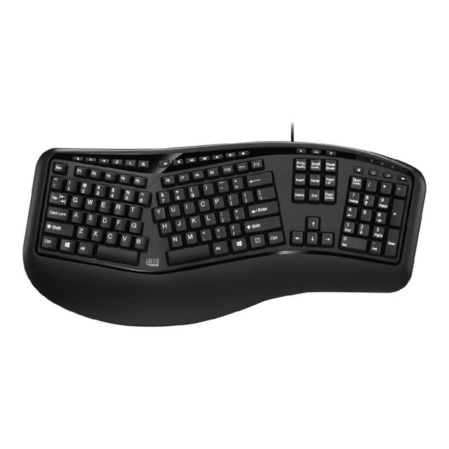 ADESSO INC AKB-150UB Adesso Desktop Ergonomic Keyboard ADESSO INC AKB-150UB Adesso Desktop Ergonomic Keyboard