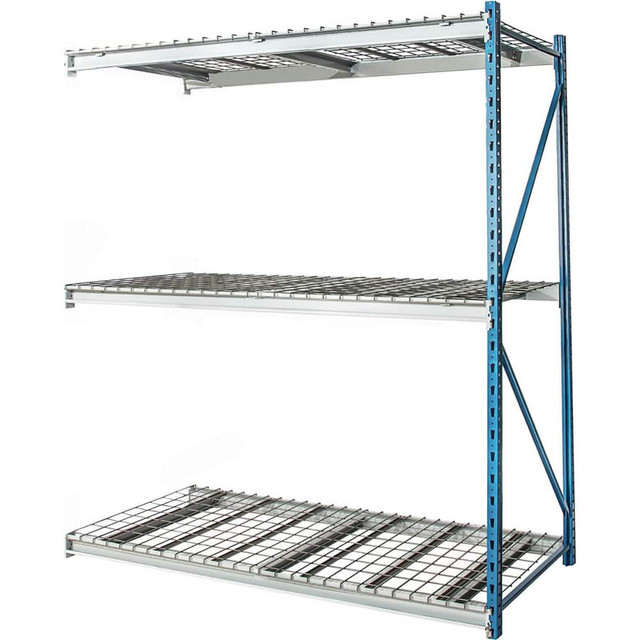 Hallowell HBR7236123-3A-W Storage Racks; Rack Type: Bulk Rack Add-On ; Overall Width (Inch): 72 ; Overall Height (Inch): 123 ; Overall Depth (Inch): 36 ; Material: Steel ; Color: Light Gray; Marine Blue