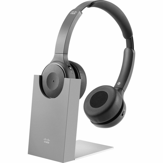 CISCO HS-WL-730-BUNAS-C  Headset 730 - Google Assistant, Cortana, Siri - Stereo - USB Type A, Mini-phone (3.5mm) - Wired/Wireless - Bluetooth - 213.3 ft - 32 Ohm - 20 Hz - 20 kHz - On-ear, Over-the-head - Binaural - Ear-cup