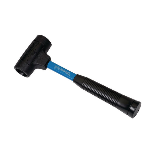 Williams HSF-202A Non-Marring Hammers; Head Type: Cylindrical ; Head Weight (Lb): 1.25 ; Head Material: Plastic; Rubber ; Head Weight Range: 1 to 2.9 Lb ; Handle Material: Fiberglass ; Face Diameter: 2