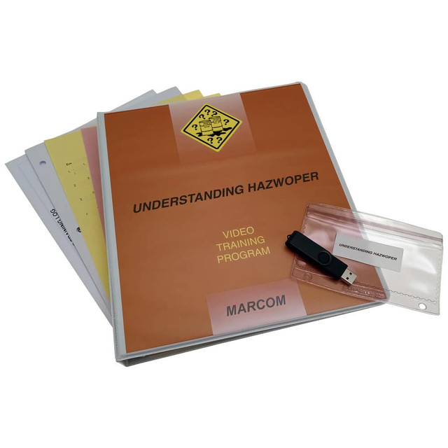 Marcom V000192UEW Multimedia Training Kits & Packages; Kit Type: Multimedia Training ; Topic: HAZWOPER ; Language: English ; Training Program Title: Understanding HAZWOPER ; Media Format: USB ; Run Time: 26min