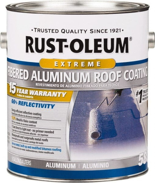 Rust-Oleum 301905 Protective Coating: 1 gal Can, Silver