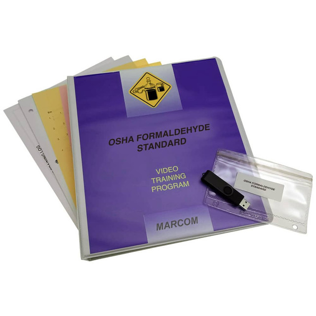 Marcom V000199UEL Multimedia Training Kits & Packages; Kit Type: Multimedia Training ; Topic: OSHA Formaldehyde Standard ; Language: English ; Training Program Title: OSHA Formaldehyde Standard ; Media Format: USB ; Run Time: 15min