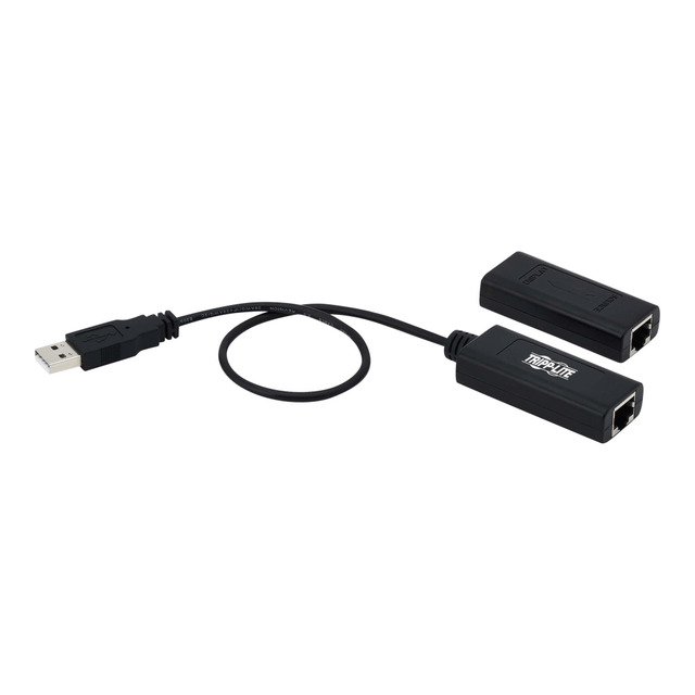 TRIPP LITE B203-101-POC  USB over Cat5/Cat6 Extender Kit 1-Port with Power over Cable - USB 2.0, Up to 164 ft. (50 m), Black - USB extender - USB, USB 2.0 - over CAT 5/6 - up to 164 ft - for P/N: U022-006, U030-006, U050-006