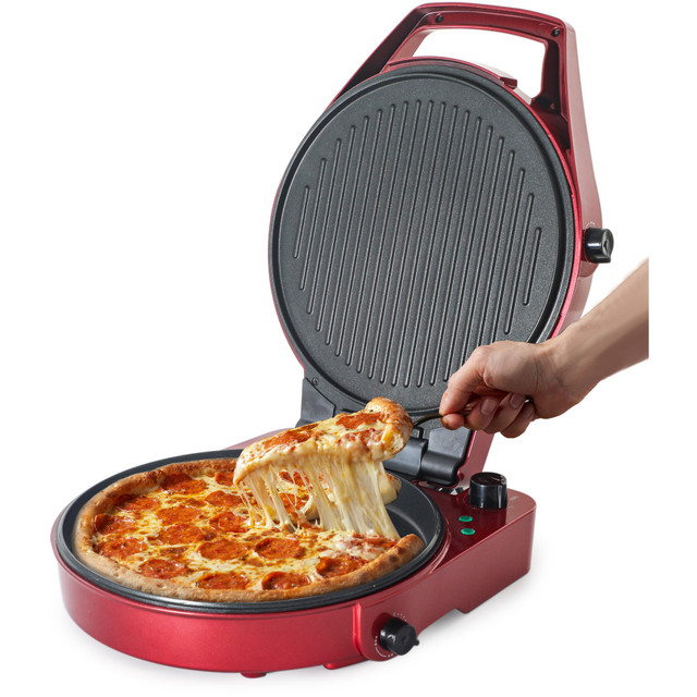 W APPLIANCE COMPANY LLC CHPG12R Commercial Chef Multifunction Pizza Maker And Indoor Grill, Red W APPLIANCE COMPANY LLC CHPG12R Commercial Chef Multifunction Pizza Maker And Indoor Grill, Red