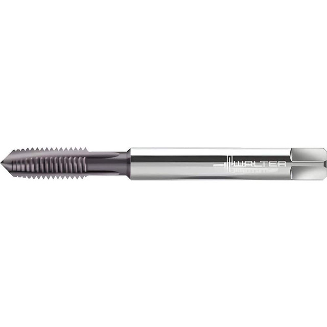 Walter-Prototyp 5664561 Spiral Point Tap: M5x0.8 Metric, 3 Flutes, Plug Chamfer, 6H Class of Fit, High-Speed Steel-E-PM, AlCrN Coated