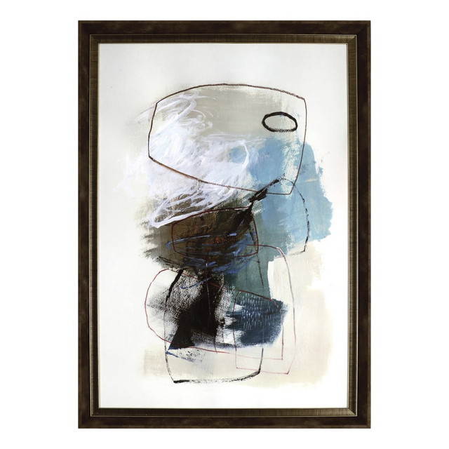 SP RICHARDS Lorell 04472  In The Middle Framed Abstract Art, 27-1/2in x 39-1/2in, Design I