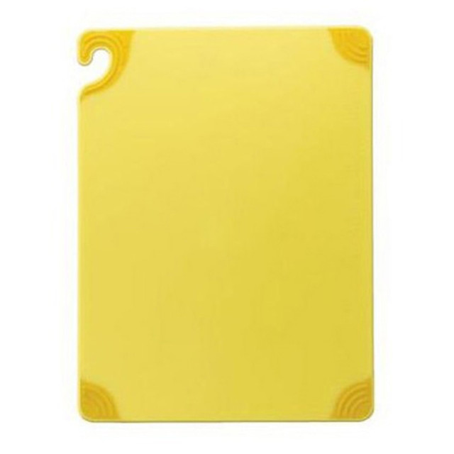 SAN JAMAR, INC. San Jamar CBG152012YL  Saf-T-Grip Cutting Board, 1/2inH x 15inW x 20inD, Yellow