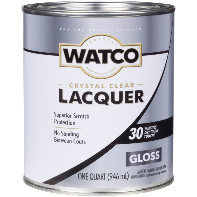 THE FLECTO COMPANY INC. 63041 Watco Lacquer Clear Wood Finish, 32 Oz, Gloss, Pack Of 6 Cans