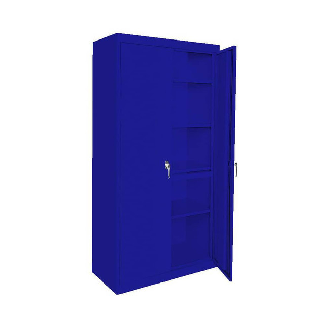 Steel Cabinets USA AAH-36RB-BL Storage Cabinets; Cabinet Type: Adjustable Shelf; Lockable Storage ; Cabinet Material: Steel ; Width (Inch): 36in ; Depth (Inch): 18in ; Cabinet Door Style: Lockable ; Height (Inch): 72in