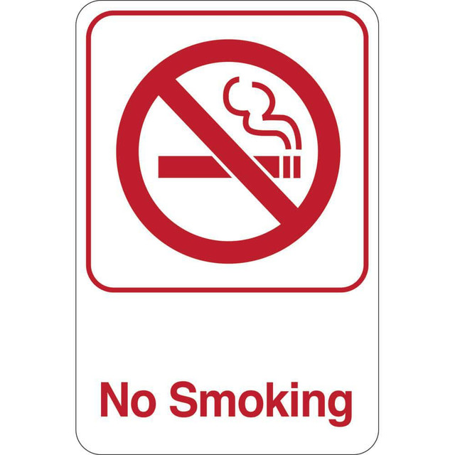 United Visual Products UVOS1050 Facility Sign: Rectangle, "No Smoking"