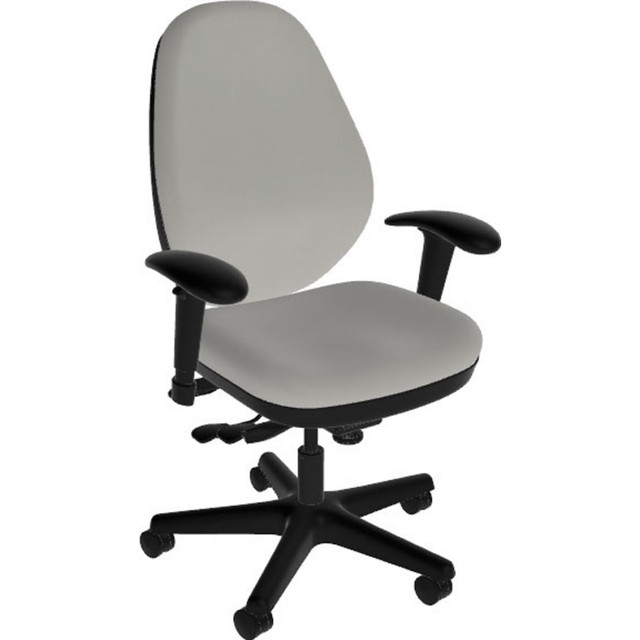 ANTHRO INTERNATIONAL, INC. DBA SITMATIC GU33MFPC7K/21509 Sitmatic GoodFit Multifunction High-Back Chair With Adjustable Arms, Gray Polyurethane/Black ANTHRO INTERNATIONAL, INC. DBA SITMATIC GU33MFPC7K/21509 Sitmatic GoodFit Multifunction High-Back Chair With Adjustable Arms, Gray Polyurethane/Black