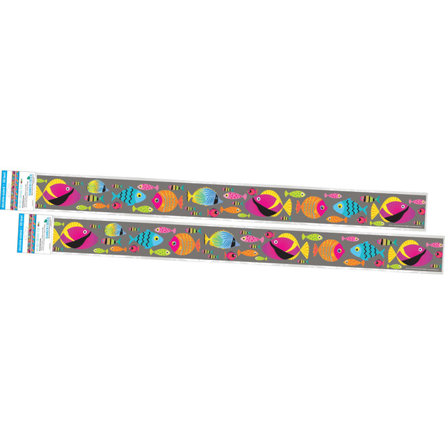BARKER CREEK PUBLISHING, INC. 4308 Barker Creek Double-Sided Straight-Edge Border Strips, Kai Ola Tropical Fish, 3in x 35in, Set Of 24 Strips BARKER CREEK PUBLISHING, INC. 4308 Barker Creek Double-Sided Straight-Edge Border Strips, Kai Ola Tropical Fish, 3in x 35in, Set Of 24 Strips