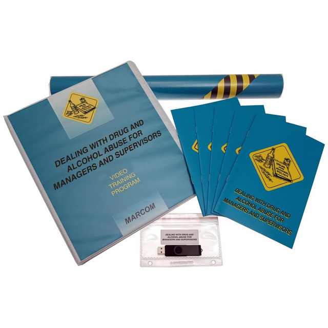 Marcom K000283UEM Multimedia Training Kits & Packages; Kit Type: Multimedia Training ; Topic: Drug and Alcohol Abuse ; Language: English ; Training Program Title: Dealing with Drug and Alcohol Abuse for Managers and Supervisors ; Media Format: USB ; 