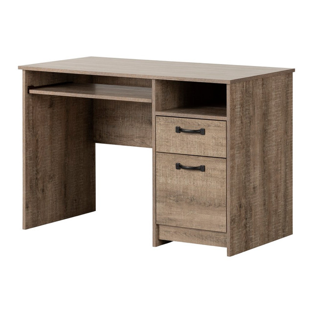 SOUTH SHORE IND LTD 14298 South Shore Tassio 45inW Computer Desk, Weathered Oak SOUTH SHORE IND LTD 14298 South Shore Tassio 45inW Computer Desk, Weathered Oak